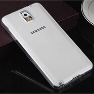 三星（SAMSUNG）原裝 適用Note3手機(jī)殼note4外套S5全包軟殼N9009透明硅膠 Note3-透白色 三星其他型號(hào)