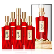 瀘州（luzhou）瀘州老窖股份 52度濃香型白酒禮盒裝送禮 52度 500mL 6瓶 瀘州特釀共賞