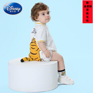 迪士尼（DISNEY）寶寶新生嬰兒衣服夏季新款卡通薄款短袖連體衣哈衣兔子寶寶夏裝 短袖POLO領(lǐng)老虎連體衣 66cm 66