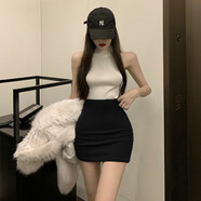 榮西圖（RONGXITU）碩依美戀高腰包臀裙顯瘦緊身小個(gè)子 黑色 S