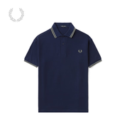 Fred Perry男士POLO衫2025夏季商務(wù)短袖重磅麥穗多彩T恤M3600 Y59/深藍(lán)色 2XL