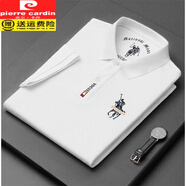 皮爾卡丹（pierre cardin）25年夏季純棉短袖T恤男高端精品刺繡打底汗衫男裝上衣服體恤 白色 XL 175