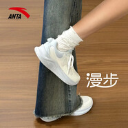 安踏漫步運動(dòng)鞋子女鞋冬季皮面保暖緩震回彈跑步鞋女軟底跳繩休閑鞋 【漫步-小紅書(shū)爆款】冰川海鹽藍 36 【正品保障 假一罰十】