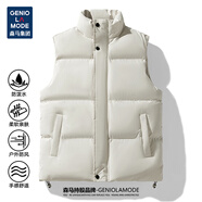 GENIOLAMODE棉服馬甲男女同款潮流坎肩保暖棉衣背心基礎(chǔ)休閑百搭外套