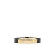 菲拉格慕（Ferragamo）男士小牛皮手環(huán) 可調(diào)節(jié)徽標(biāo)雕刻設(shè)計(jì)時(shí)尚配飾 黃色 均碼