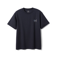 SIMWOOD/簡(jiǎn)木男裝【寬松版】240克60支LAFER萊卡液氨短袖T恤男SO210264 海軍藍 L (建議141-155斤)