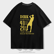 Supnba21獨行俠諾維斯基金雞獨立短袖T恤潮牌男女籃球運動(dòng)寬松半袖訓練服 01308金雞獨立-短袖黑色 XS