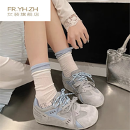 FR.YH.ZH馬哥H55-海鹽橘子糖｜4cm心機(jī)芒果頭德訓(xùn)鞋鞋子時尚 灰色 35