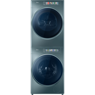 美的（Midea）洗烘套裝10KG滾筒洗衣機+熱泵烘干機 草本元氣棒【元氣輕氧】MG100LAIR+IAIR3 家電國家補貼