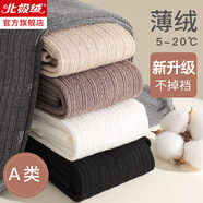 北極絨兒童打底褲女童春秋加絨薄款可外穿白色防滑連褲襪保暖百搭褲襪