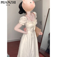 棉致茶歇法式鏤空連衣裙女夏季2025新款小個子溫柔風(fēng)收腰甜美氣質(zhì)長裙 5440杏色【高品質(zhì)53.5】 XL 125-140斤