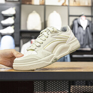 李寧休閑鞋2025夏季新品惟吾 LITE男女同款經(jīng)典運動(dòng)板鞋AGCV075 米白色/淺茶綠AGCV075-1 43