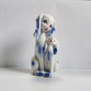 八十年代庫(kù)存稀有老陶瓷萌趣擺件一個(gè),高15.5㎝左右高檔精致唯美