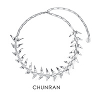只雙CHUNRAN輕奢潮流時(shí)尚飾品小熊小豬小動(dòng)物圖案合金鍍銀鍍金鏈子適 閃亮銀