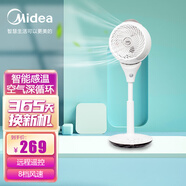 美的（Midea） 美的電風(fēng)扇落地家用對流風(fēng)扇搖頭立式辦公風(fēng)扇線下同款 FGD18WAR