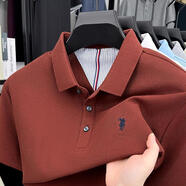 圣大保羅;SANTA BARBARA POLO & RACQUET CLUB圣大保羅SANTA BARBARA POLO & RACQUET CLUB100純棉短袖男翻領(lǐng)夏 SYD25839繡紅 SY