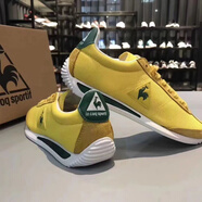 樂(lè)卡克（Le coq sportif）法國(guó)公雞跑步鞋男經(jīng)典復(fù)古運(yùn)動(dòng)鞋輕便透氣休閑鞋女情侶網(wǎng)布板鞋潮 （樂(lè)卡克）黃色 42