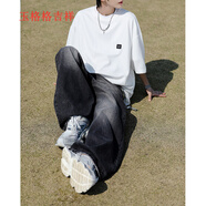 玉格格吉祥（YGGJX）M-8XL特大碼短袖T恤男士潮牌胖子300斤上衣男戶外休閑半袖體恤衫 白色 8XL 建議270-300斤