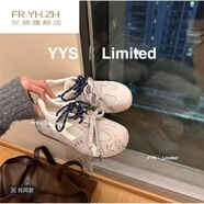 FR.YH.ZH馬哥H55-海鹽橘子糖｜4cm心機(jī)芒果頭德訓(xùn)鞋鞋子時尚 米白 40