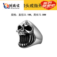 可穎朋克風(fēng)另類時(shí)尚創(chuàng)意戒指配飾骷髏頭啤酒開瓶器大嘴鬼頭男戒指 14