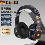 XVVMI索尼適用藍牙耳機頭戴式送禮無(wú)線(xiàn)電競游戲音樂(lè )運動(dòng)降噪隔音全包耳罩電腦PC耳麥hifi柏林之聲音質(zhì) 朝暮黑【藍牙5.3芯片+1800 標配音頻線(xiàn)+充電線(xiàn)