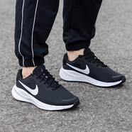 耐克（NIKE）TANJUN女鞋跑鞋 四季款經(jīng)典黑白輕質(zhì)透氣緩震耐磨百搭休閑跑步鞋 黑白FB2208-003 REVOLUTION 7 37.5