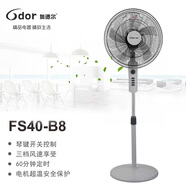 奧德?tīng)栯婏L(fēng)扇家用落地扇100%銅線(xiàn)電機(jī)超大風(fēng)量輕音定時(shí)搖頭 B8灰色