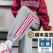 幻黛休閑褲女秋季新款燈籠褲寬松哈倫動(dòng)褲束腳百搭衛(wèi)褲 淺灰長(zhǎng)褲-加絨 M【建議95-110斤】
