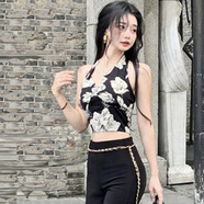 XCFREHT法式名媛風(fēng)漸變色抹胸連衣裙女2025夏季新款設(shè)計感收腰顯瘦大擺裙 吊帶 S