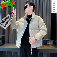 喬易倫立領(lǐng)羽絨服男冬季潮牌痞帥加厚上衣服2025新款男士冬裝防寒服外套 D319-Y731-白色 L