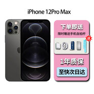 蘋果13 iphone 12ProMax 國行正品雙卡5G手機(jī)蘋果12手機(jī)全網(wǎng)通5G 12pro Max石墨色【6.7英寸】 256G 雙卡5G 質(zhì)保一年