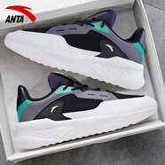 安踏休閑鞋男2026年冬季款運動(dòng)鞋撞色老爹鞋增高防滑耐磨慢跑鞋男 黑色/象牙白/鋼灰 42