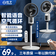揚子（YANGZI）空氣循環(huán)扇智能語(yǔ)音電風(fēng)扇家用落地扇立式搖頭遙控辦公室宿舍 語(yǔ)音款【自動(dòng)搖頭】+延長(cháng)線(xiàn)