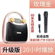 伊菲爾B11新款便攜式藍牙音箱廣場舞音響大音量K歌手提戶外 升級版金+無線話筒 K歌 促 標配
