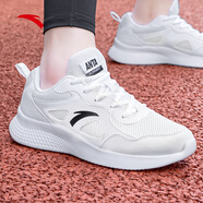 anta kids安踏男鞋運動(dòng)鞋夏季新款白色跑鞋網(wǎng)面透氣減震鞋子男士休閑跑步鞋 【網(wǎng)面透氣】黑/安踏白5521-1 41