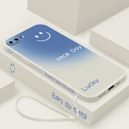 ISIDO漸變微笑適用iphone8plus手機(jī)殼蘋果7puls硅膠保護(hù)套ip全包防摔8s 漸變微笑側(cè)邊-古董白收藏送掛繩 iPhone7Plus