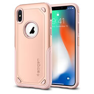 SPIGEN Hybrid Armor 專為 Apple iPhone X 設(shè)計(jì)的手機(jī)殼 (2017)  腮紅金色