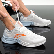 anta kids安踏男鞋跑鞋2025夏款新款網(wǎng)面透氣運動鞋男減震輕便跑步男款鞋子 5501-4象牙白/鮮亮橙/幻景藍 40