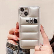 三星（SAMSUNG）潮牌北面羽絨服適用三星s25ultra手機殼s24+s23fe硅膠s22+s21fe時 羽絨服銀色-潮牌黑色北面 三星GalaxyA04