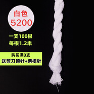 十字繡專用繡線手工刺繡滌綸棉線加粗不褪色七彩線鞋墊段染麻花線 白色5200