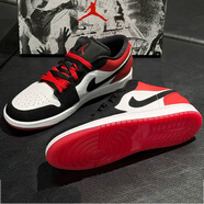 耐克（NIKE）AJ1黑紅腳趾籃球鞋男25夏季新款AIR JORDAN 1運動(dòng)鞋休閑鞋板鞋 IB8971-106/黑紅復古 43
