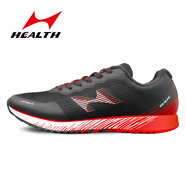 海爾斯（HEALTH）H跑步鞋減震跑鞋網(wǎng)面透氣休閑運(yùn)動(dòng)鞋輕便學(xué)生體考訓(xùn)練鞋 722黑紅 36