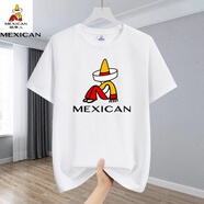 稻草人純棉重磅短袖t恤夏季新款男女情侶百搭打底衫潮寬松半袖大碼T體恤 白色-01短袖 S 建議[80-95斤]