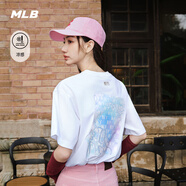 MLB官方【七夕禮物】 男女情侶涼感波普老花T恤25夏季新款TSX01 紐約洋基隊/標準白色 L