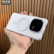 熊締盾 瓦楞磁吸適用iQOO13手機(jī)殼冰霧iqoo12磨砂防指紋愛(ài)酷ace5pro光柵豎條紋vivo透明硬殼側(cè)邊防滑條 白色防滑邊 瓦楞紋【內(nèi)置磁吸】 IQOO13