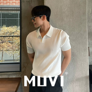 牧唯 輕奢高級感POLO衫男士短袖夏季休閑簡(jiǎn)約翻領(lǐng)t恤輕熟條紋針織上衣 白色 90%買(mǎi)家選擇 XL [建議130-150斤]