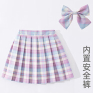 Radinka2025夏新款女童套裝jk兒童中大童兩件套10歲小學(xué)生裙子JWX 4022獨角獸半身裙+領(lǐng)結 120