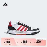 adidas ENTRAP美式校園風(fēng)運動(dòng)板鞋少年感復古籃球鞋男女阿迪達斯 白/黑/紅JP9962   36
