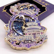 北京文創(chuàng)天壇星月夜流沙金屬冰箱貼故宮紀(jì)念品伴手禮物磁貼裝飾 北京天壇-星月夜-流沙款