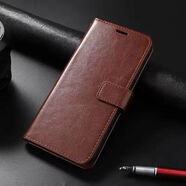 萬浮生適用海外版小米Poco C40手機(jī)殼套M6PRO M4Pro 5G全包X3NFC保護(hù)套M5S翻蓋65皮套F4GT男75女款F3插卡 棕色 送手掛繩 小米POCO F1